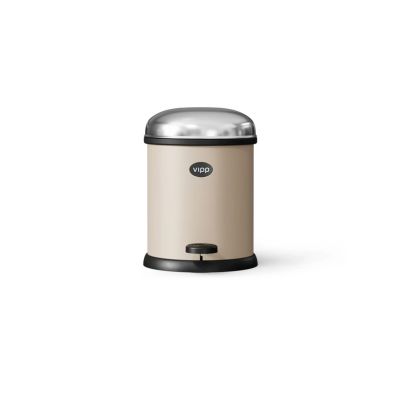 Vipp - 12 poljettava roskakori, beige, 3 l, teräs