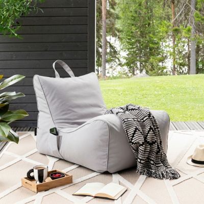 Veke Jade Outdoor säkkituoli vaaleanharmaa