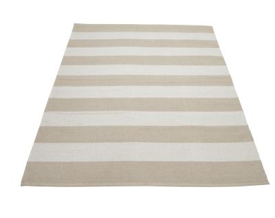Veke Kallio puuvillamatto 160x230 cm beige/valkoinen