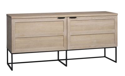 Rowico Home Everett senkki 160x41x75 cm valkopesty tammi