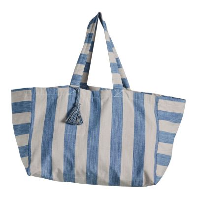 Lene Bjerre - Felima Kangaskassi 50x25 cm Pellava/Sininen