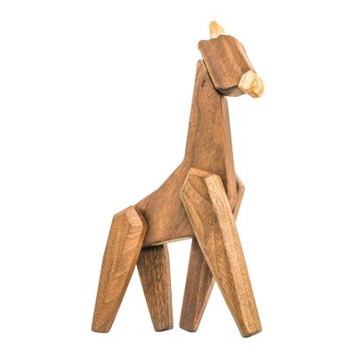 FableWood - Puufiguuri kirahvi 23 cm Pähkinä/Saarni