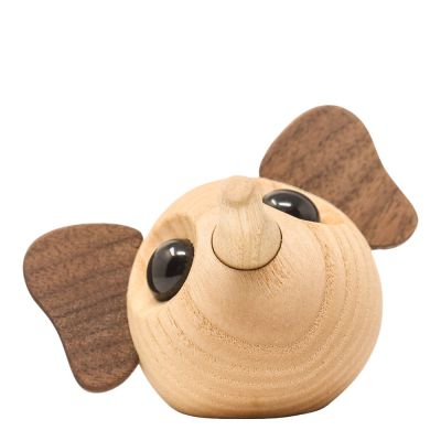 FableWood - Puufiguuri norsu Louis 5 cm Pähkinä/Saarni