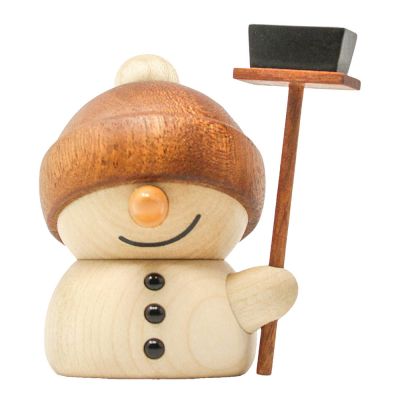 FableWood - Puufiguuri lumiukko Flurry 8 cm Sapele/Vaahtera