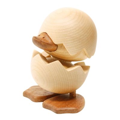 FableWood - Puufiguuri Ruma ankanpoikanen 8 cm Kumipuu/Sapele