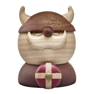 FableWood - Puufiguuri Holger viikinki 7 cm Kumipuu/Sapele/Vaahtera