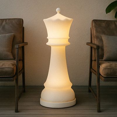 Majesté terassivalaisin, valkoinen, 107 cm, IP65 Lucande - Design - Muovi