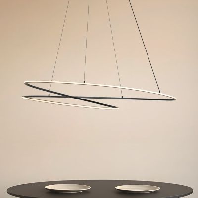 Gavril LED-riippuvalaisin, musta, himmennettävä, 100 cm Lucande - Olohuone - Moderni - Metalli - Monilamppuinen
