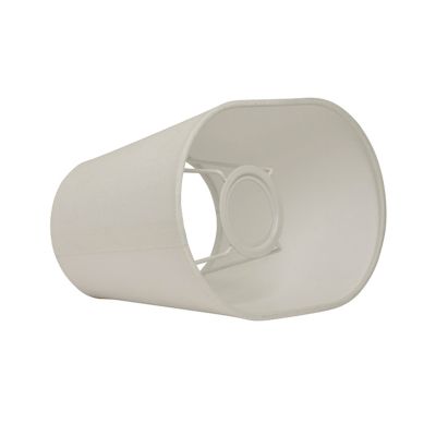 Basic-sarjan soikea varjostin, valkoinen, pituus 23 cm – Watt &amp; Veke Basic oval Watt & Veke - Design - Kangas / tekstiili