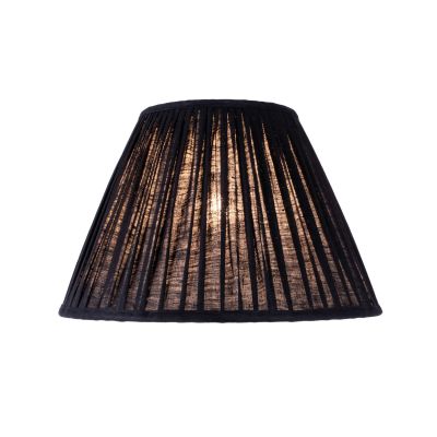 Ella-lampunvarjostin, musta, halkaisija 33 cm, pellava – Watt &amp; Veke Watt & Veke - Design - Kangas / tekstiili