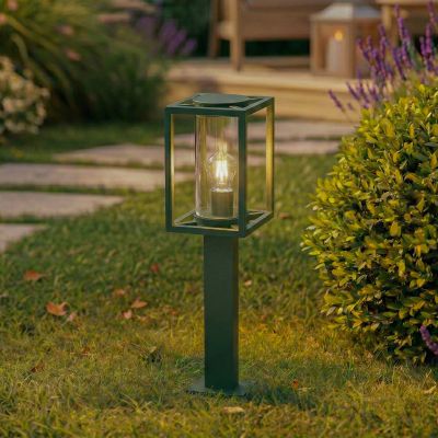 Ferda pylväsvalaisin, IP44, E27, 60 cm, vihreä, lasi Lucande - Terassi - Moderni - Alumiini - Yksilamppuinen