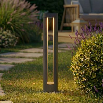 Soriq LED-pylväsvalaisin, korkeus 75 cm, antrasiitti, IP54 Lindby - Terassi - Moderni - Alumiini - Yksilamppuinen