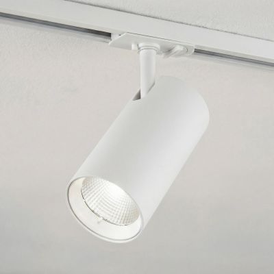 Linaro LED-kiskospotti, valkoinen, Ø 7 cm, alumiini, CCT – Lindby - Olohuone - Moderni - Yksilamppuinen