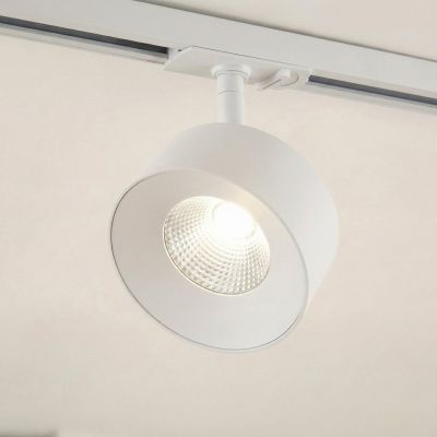 Linaro LED-kiskospotti, valkoinen, Ø 9,5 cm, 3 000 K – Lindby - Olohuone - Moderni - Alumiini - Yksilamppuinen