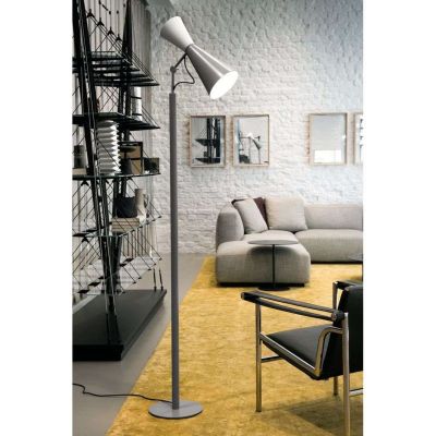 Parliament Lattiavalaisin Grey/White Nemo Lighting - Olohuone - Vintage / retro - Metalli
