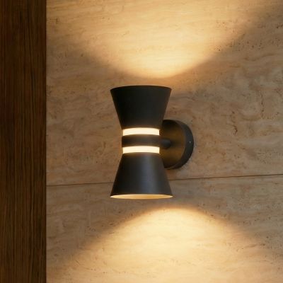 Meravi LED-ulkoseinävalaisin, 2-lamppuinen, IP44, antrasiitti, alumiini – Lucande - Moderni - Monilamppuinen