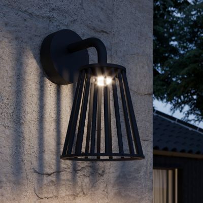 Miray LED Ulko Seinävalaisin Dark Grey Lucande - Moderni - Metalli - Yksilamppuinen