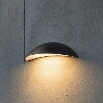 Zerino LED-ulkoseinävalaisin, IP54, musta, alumiini Lindby - Terassi - Moderni - Yksilamppuinen