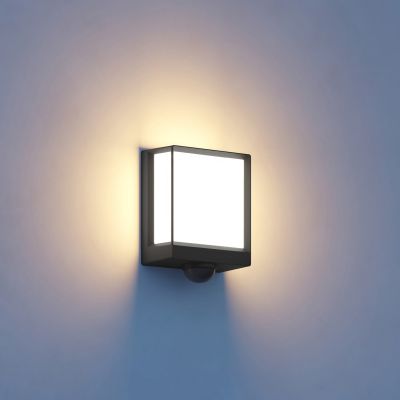 L40 SC Smart Sensor -ulkoseinälamppu, antrasiitti L 40 SC Bluetooth STEINEL - Metalli - Kulmikas