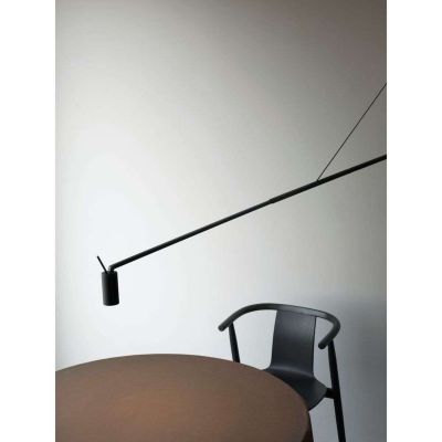 Swan Adjustable Seinävalaisin Matt Black Nemo Lighting - Alumiini