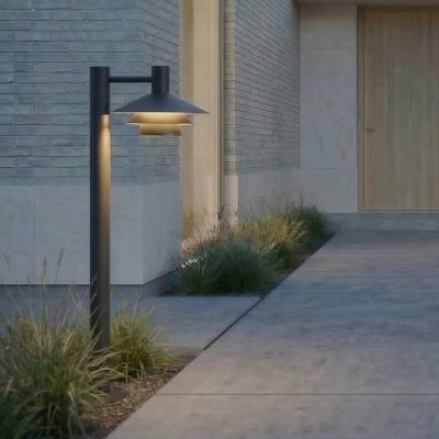 Montaro LED-pylväsvalaisin, antrasiitti, 100 cm, alumiini, IP54 Lucande - Moderni - Yksilamppuinen