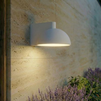 Velira LED-ulkoseinävalaisin, metalli, IP54, vaaleanharmaa Lucande - Moderni - Yksilamppuinen