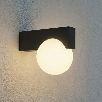 Vijon LED-ulkoseinävalaisin, musta, CCT, IP44 Lucande - Moderni - Alumiini - Kulmikas
