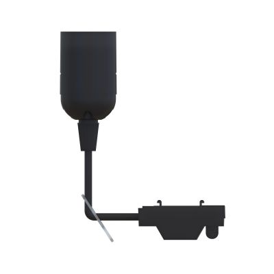 Orvoll-kattovalaisin, musta, halkaisija 3,8 cm, E27-kanta PRIOS - Ateljee / verstas - Muovi - Yksilamppuinen