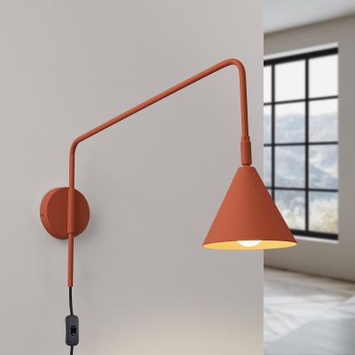 LYS seinälamppu, okra, Ø 14 cm, metalli, pistoke, E14 SOLLUX LIGHTING - Olohuone - Skandinaavinen - Yksilamppuinen