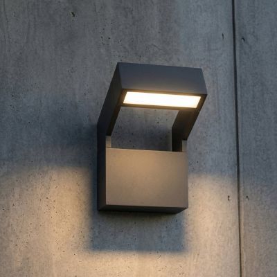 Kovato LED-ulkoseinävalaisin, tummanharmaa, IP65 Arcchio - Moderni - Metalli - Kulmikas