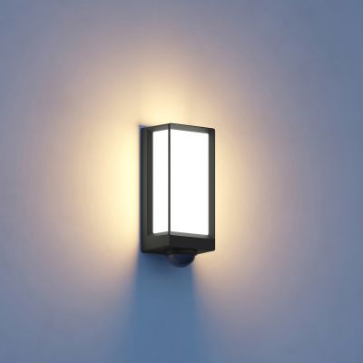 L42 SC Smart Sensor -ulkoseinälamppu, antrasiitti L 42 SC Bluetooth STEINEL - Metalli - Kulmikas
