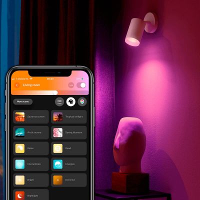 Fugato spotti, RGBW, valkoinen Philips Hue - Olohuone - Metalli