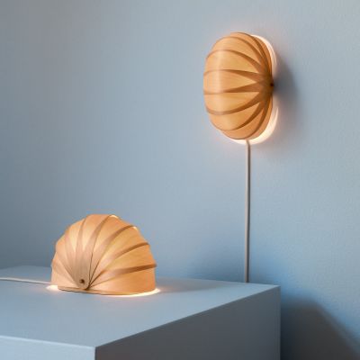 ST908 pöytälamppu, luonnonvärinen koivupuu 19 cm G9-LED Tom Rossau - Olohuone - Design - Yksilamppuinen