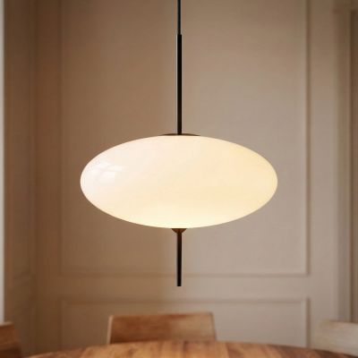 Hikari-riippuvalaisin, valkoinen, Ø 30 cm, E14, lasi Lindby - Ruokailutila - Moderni - Yksilamppuinen