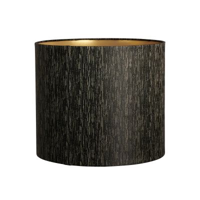Erica-varjostin, musta/kultainen, Ø29 cm, tekstiili – Watt &amp; Veke Watt & Veke - Design - Kangas / tekstiili