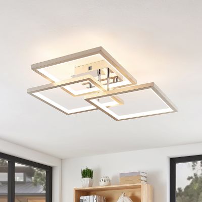 Avilara LED Kattovalaisin 70x70 Alu Lucande - Olohuone - Moderni - Metalli