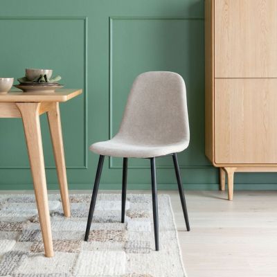 Veke Furia tuoli beige Storm 06, mustat jalat