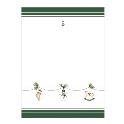 Sögne Home - December Keittiöpyyhe viirunauha 45x60 cm Vihreä