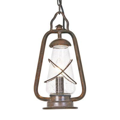 MINERS ulkoriippuvalaisin, pronssi/kirkas, IP43, 37 cm – Elstead - Moderni - Metalli - Yksilamppuinen