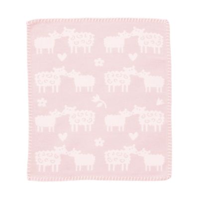Klippan Yllefabrik Bää unirätti Soft pink, 34×40 cm
