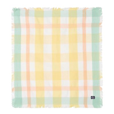 Lexington - Lautasliina 50x50 cm Keltainen/Valkoinen/Vihreä