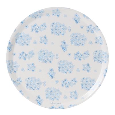 Lexington - Tarjotin kukkakuvio 38 cm Valkoinen/Sininen