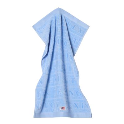 Lexington - Kylpypyyhe velour jacquard 70x130 cm Taivaansininen