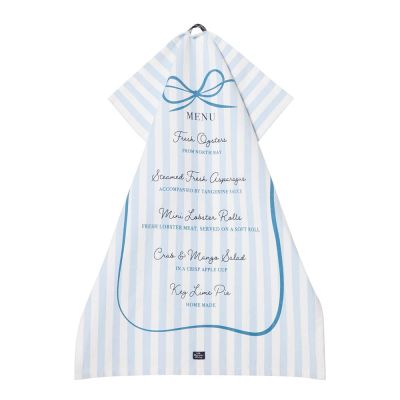 Lexington - Party Menu Keittiöpyyhe 50x70 cm Sininen/Valkoinen
