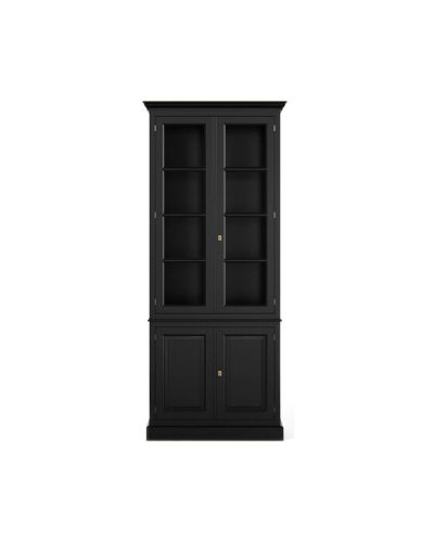 Newport Nantucket-vitriinikaappi, modern black