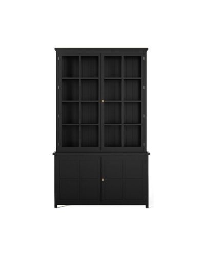 Newport Rhode Island -vitriinikaappi, modern black