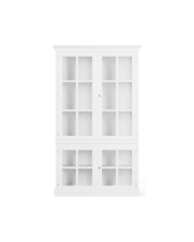 Newport Seethrough-vitriinikaappi, classic white