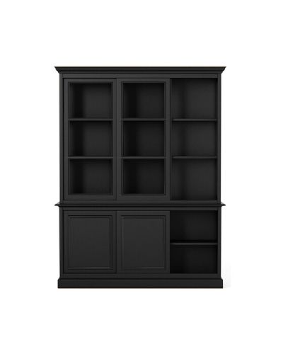 Newport Assonet-vitriinikaappi, modern black