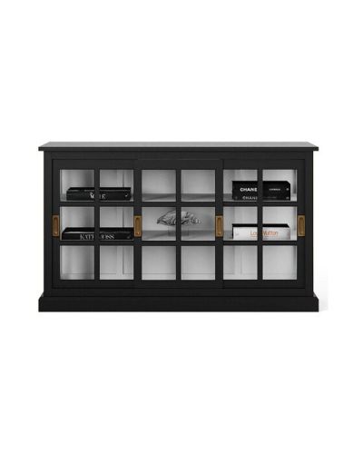 Newport Seethrough-kaappi, modern black / classic white