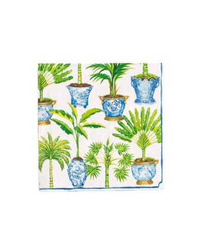 Caspari Potted Palms lautasliinat 20-pakkaus